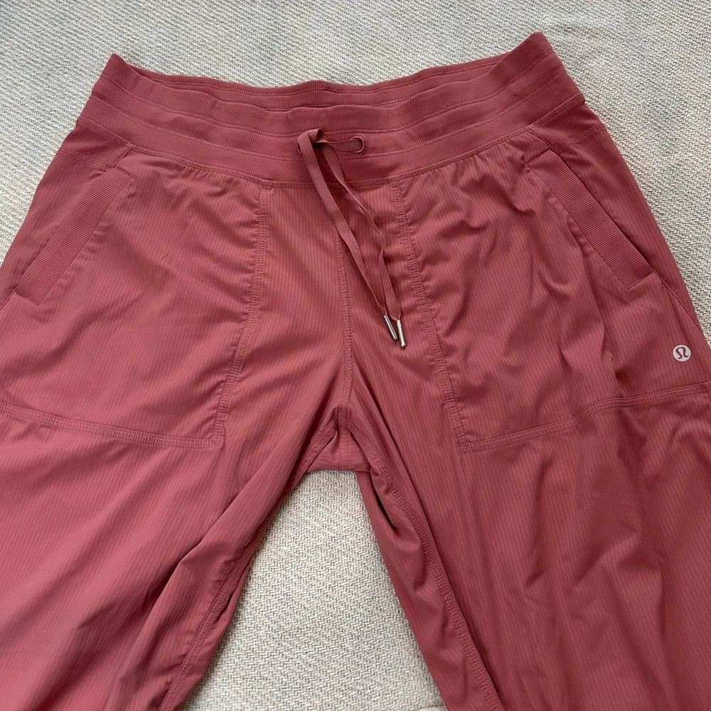 Lululemon Dance Studio Full Length Pants Size 14 Pink Brier Rose Rare - Picture 4 of 8